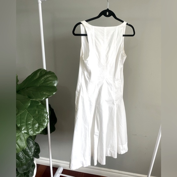 Banana Republic White Sleeveless Sundress Size 4 - Picture 4 of 4